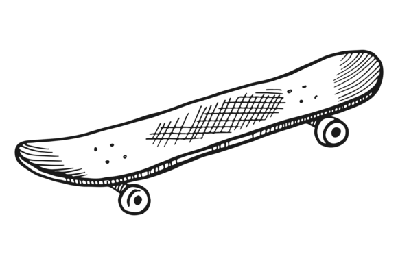 Download Skateboard Icon. Urban Street Sport Draw - Boar Collection