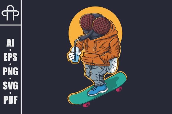 Download FLIES SKATEBOARD VECTOR ILLUSTRATION - Boar Collection