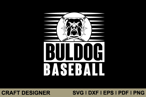 Download Buldog Baseball Svg Printable Cut File - Buldog Collection